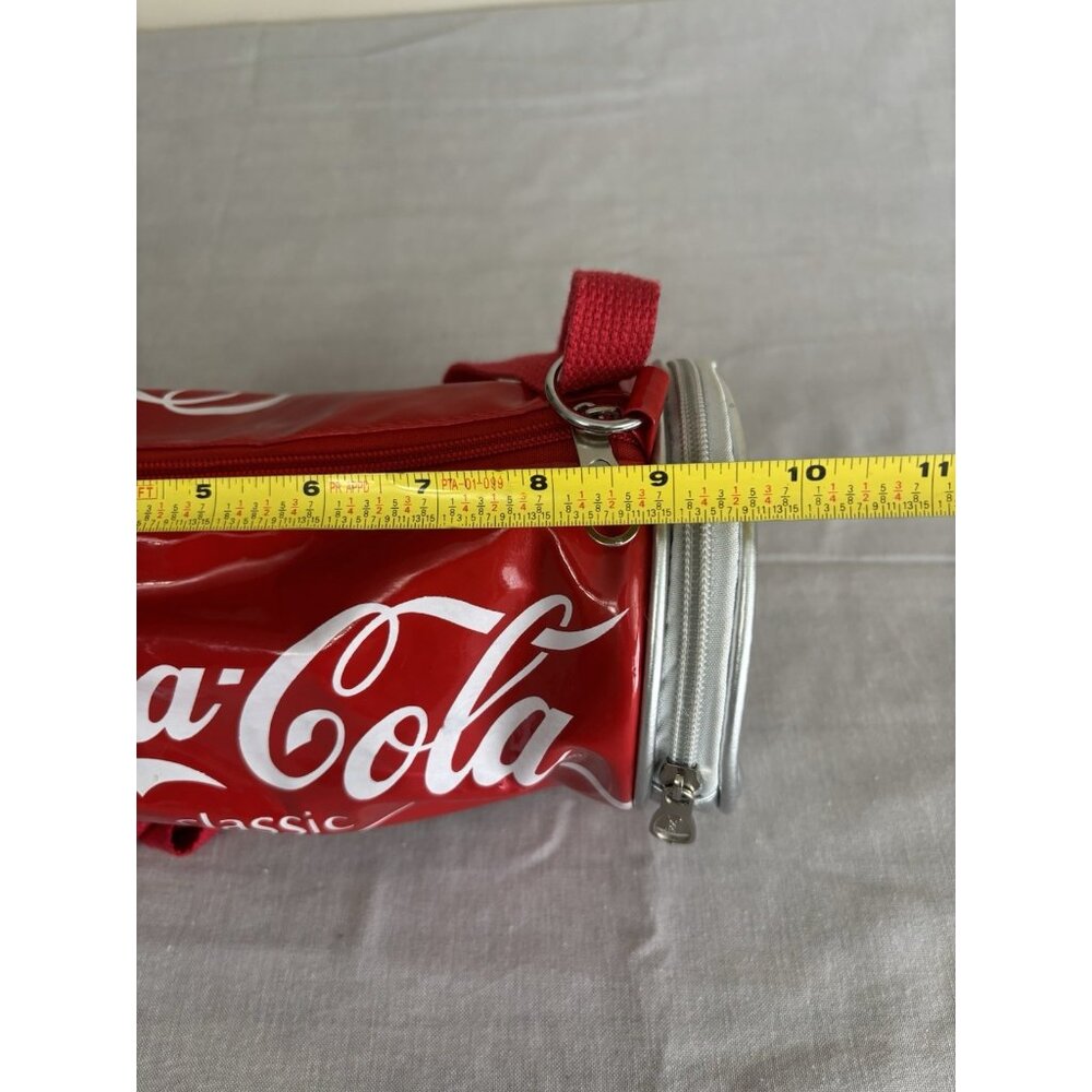 Coca Cola Vintage Sporty Coke Can Crossbody Bag Patent Leather - Picture 9 of 13